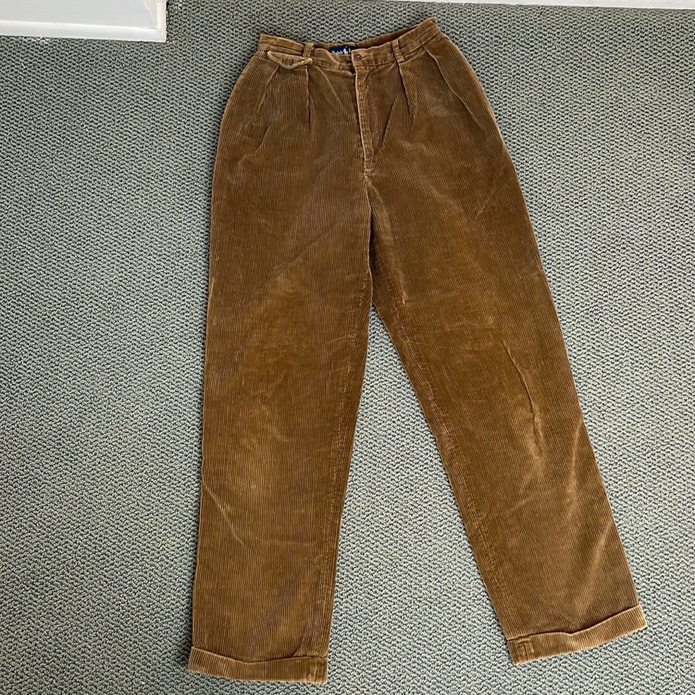Wide wale corduroy vintage Ralph Lauren pants